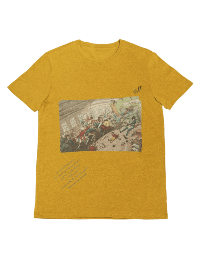 Tilt Oversized Unisex Shirt in Yellow - Veneka-Sustainable-Ethical-Tops-J&R Artisan Fashion Drop Ship