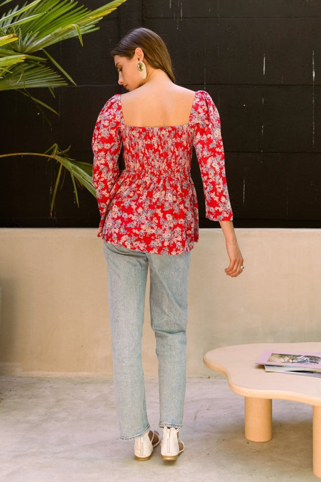 Top in Colour Me Love - Veneka-Sustainable-Ethical-Tops-Em & Shi Drop Ship