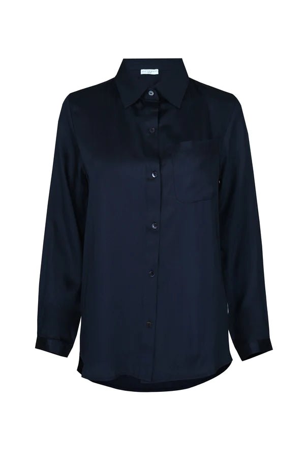 Twiggy Boyfriend Shirt in Black - Veneka-Sustainable-Ethical-Tops-Neu Nomads Drop Ship