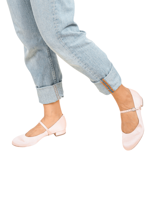Twiggy Strap in Rose Satin - Veneka-Sustainable-Ethical-Other-Alterre Drop Ship