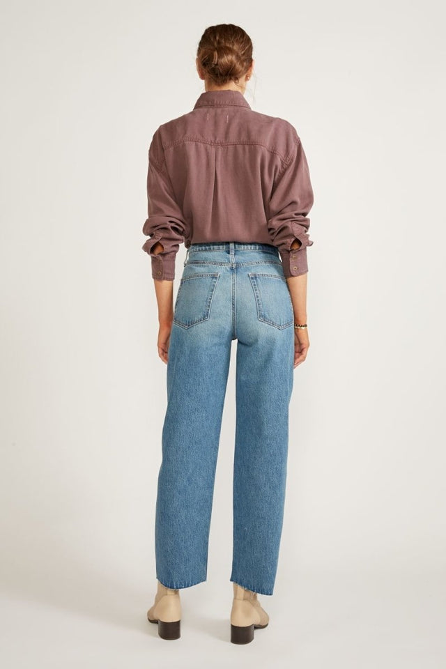 Tyler Vintage Straight Ankle in Everglades - Veneka-Sustainable-Ethical-Bottoms-Etica Denim Drop Ship