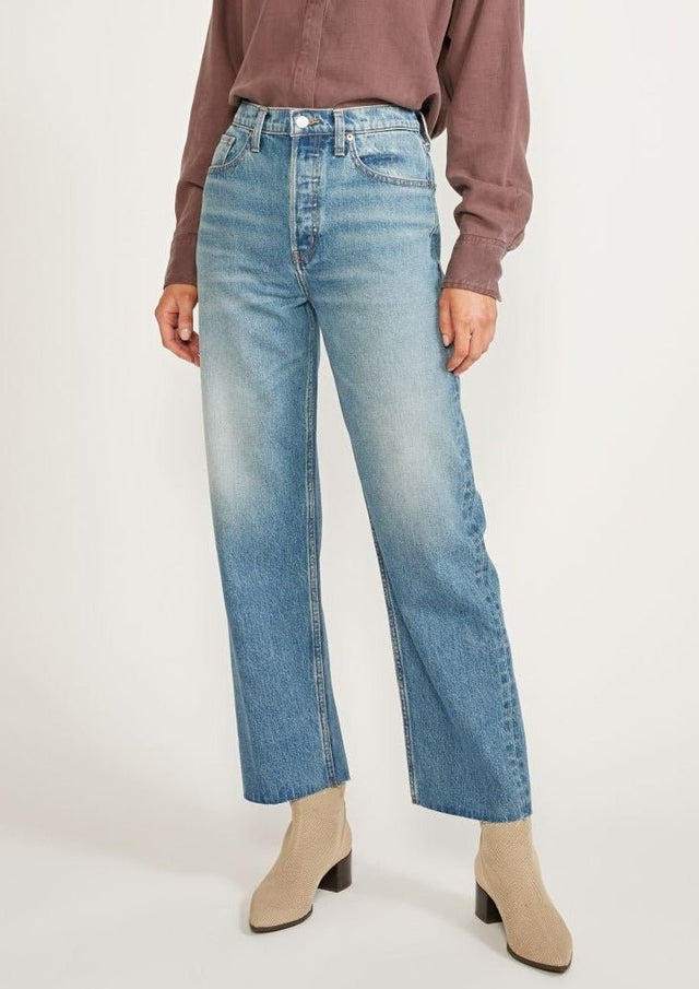Tyler Vintage Straight Ankle in Everglades - Veneka-Sustainable-Ethical-Bottoms-Etica Denim Drop Ship