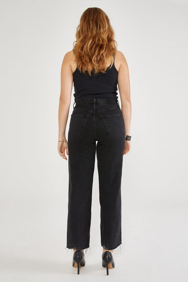 Tyler Vintage Straight Crop - Black Rock - Veneka-Sustainable-Ethical-Bottoms-Etica Denim Drop Ship
