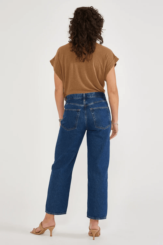 Tyler Vintage Straight Crop in Midnight Dive - Veneka-Sustainable-Ethical-Bottoms-Etica Denim Drop Ship