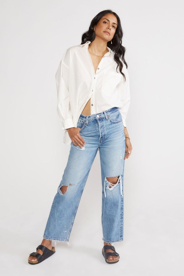 Tyler Vintage Straight Crop in Sandstorm - Veneka-Sustainable-Ethical-Bottoms-Etica Denim Drop Ship