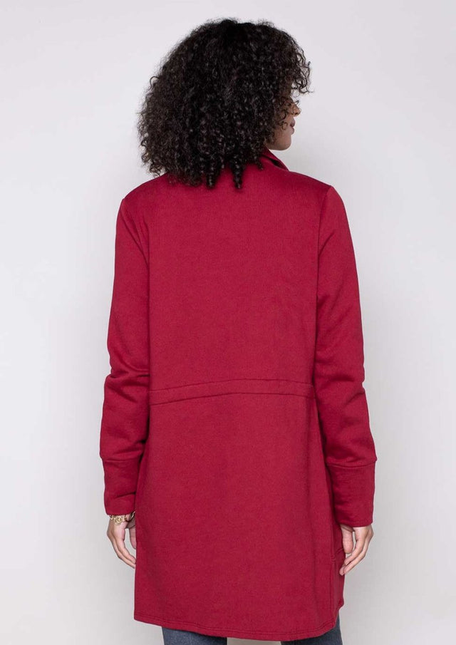 Urban Coat in Medieval Blue - Veneka-Sustainable-Ethical-Jackets-Indigenous Drop Ship