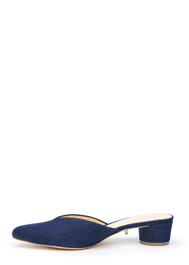 V Slide Base in Recycled Denim - Veneka-Sustainable-Ethical-Other-Alterre Drop Ship