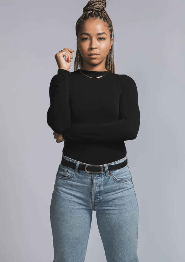 Vegan Cork Leather Women's Belt in Black - Veneka-Sustainable-Ethical-Other-Tiradia Cork Drop Ship