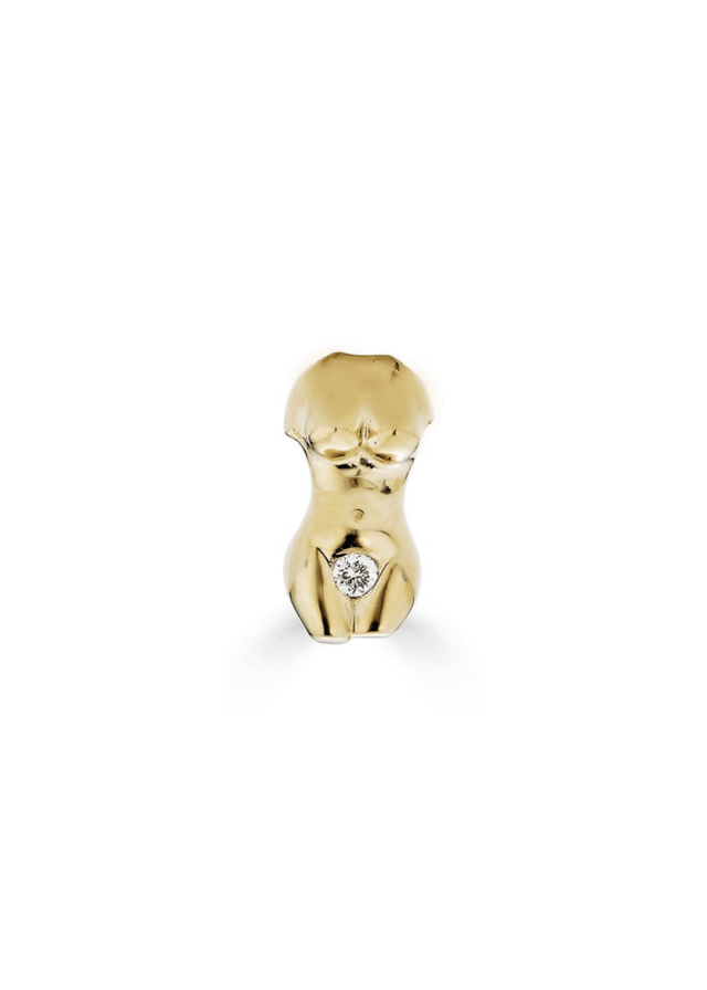 Venus Recycled 14K Gold Single Earring - Veneka-Sustainable-Ethical-Jewelry-Nunchi Drop Ship