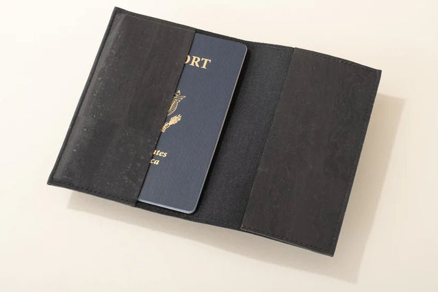 Wanderlust Passport Holder in Snake Brown - Veneka-Sustainable-Ethical-Bag-Tiradia Cork Drop Ship