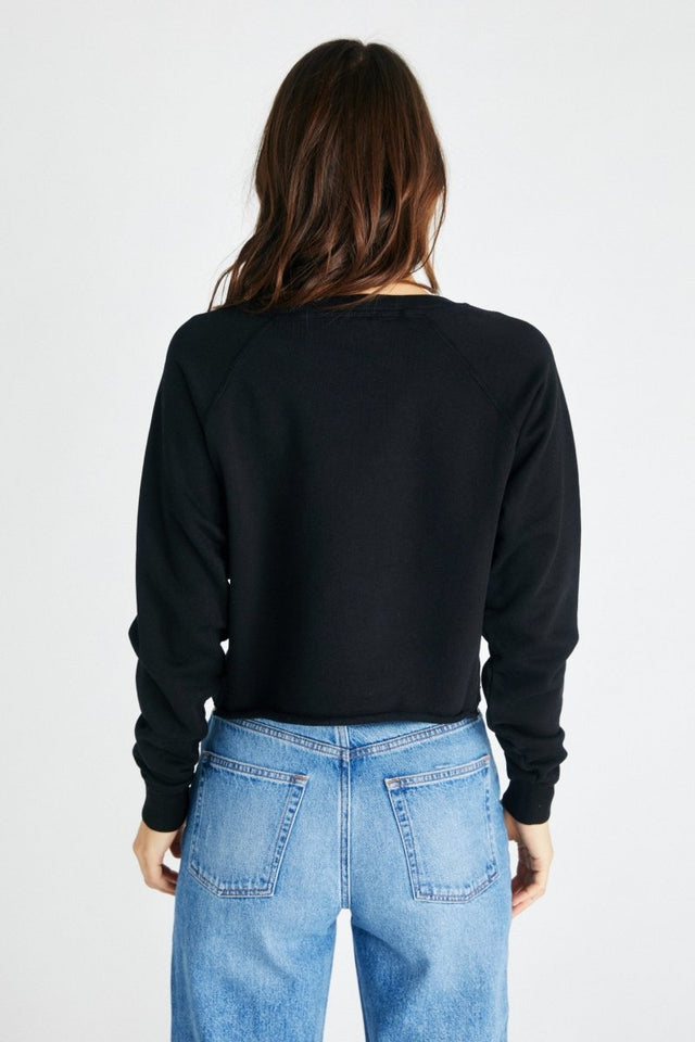 Yara Sweatshirt in Black - Veneka-Sustainable-Ethical-Tops-Etica Denim Drop Ship
