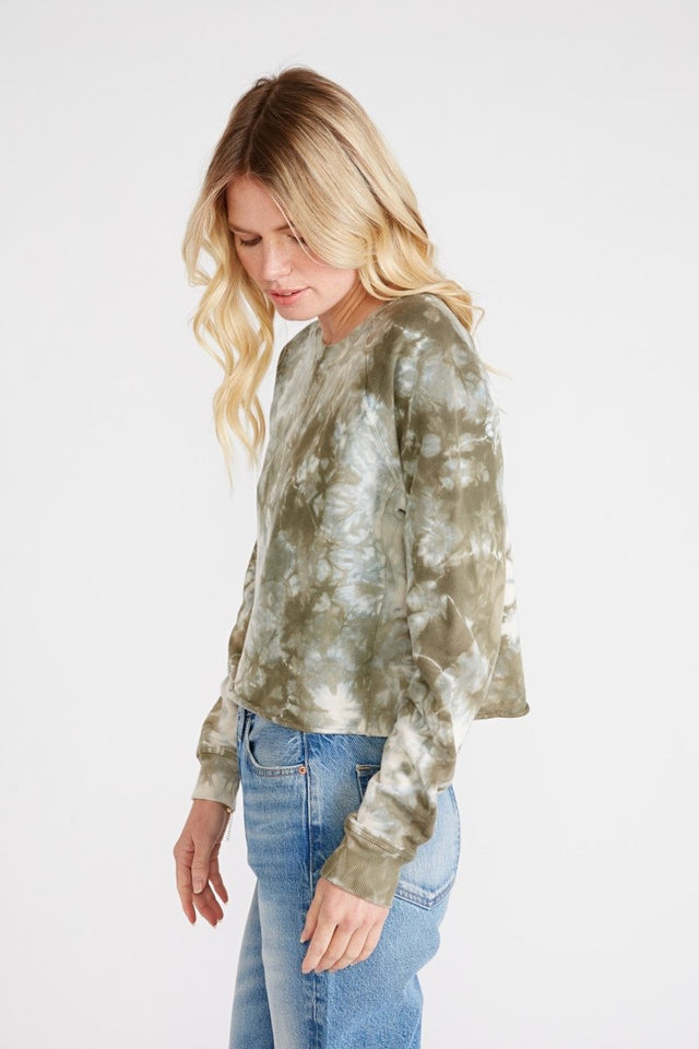 Yara Sweatshirt in Surplus Tie Dye - Veneka-Sustainable-Ethical-Tops-Etica Denim Drop Ship