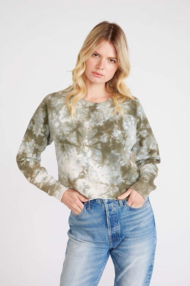Yara Sweatshirt in Surplus Tie Dye - Veneka-Sustainable-Ethical-Tops-Etica Denim Drop Ship