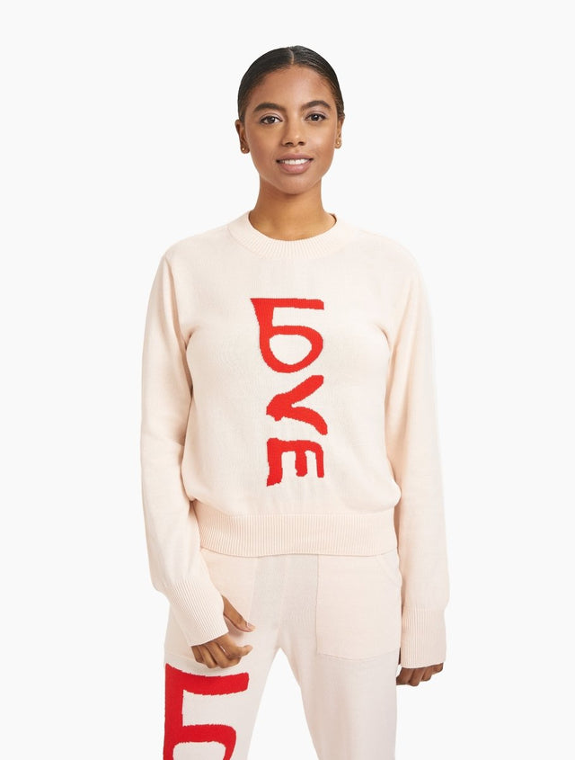 YesAnd x HAH Sweater Knit Top in Natural - Veneka-Sustainable-Ethical-Tops-YesAnd Drop Ship
