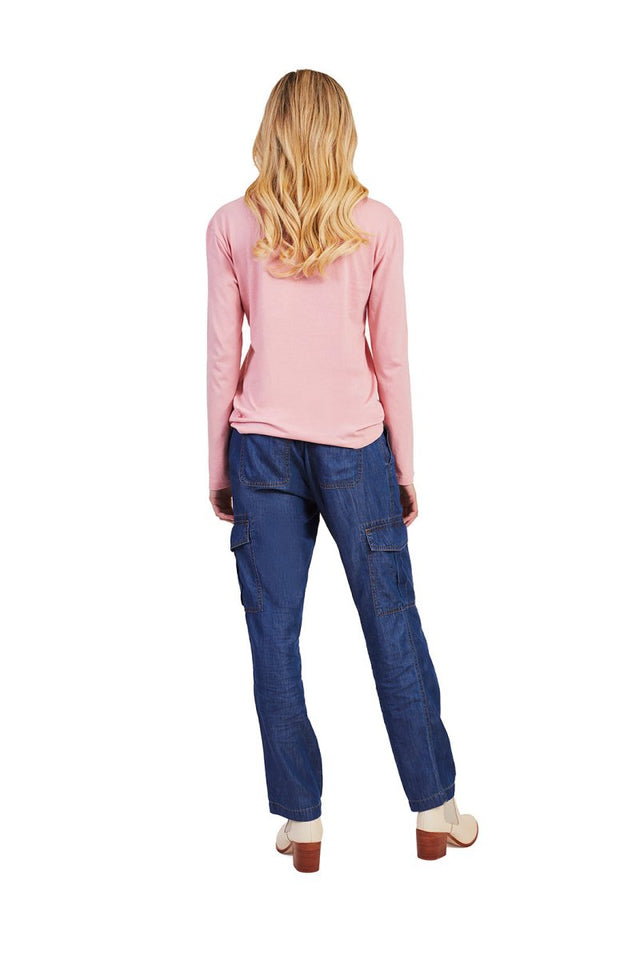 YesAnd x Ram Dass Love. Serve. Remember. Tee in Dusty Rose - Veneka-Sustainable-Ethical-Tops-YesAnd Drop Ship